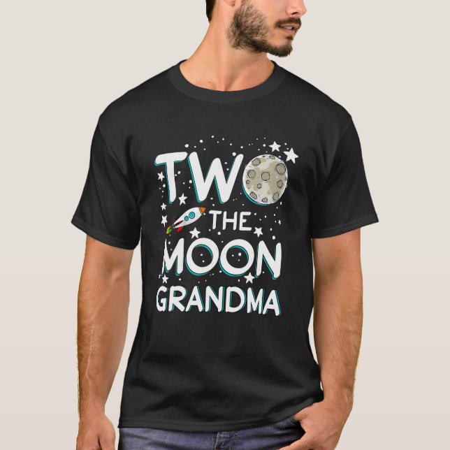 Farmor från födelsedagstjocken Shirt 2 Måne T (Framsida)