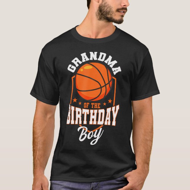 Farmor från födelsedagstorgen Basketball Theme Bda T Shirt (Framsida)
