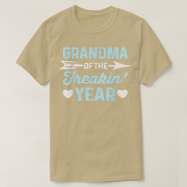 Farmor från Freakins år Funny 1 Grandma Grand T Shirt (Design framsida)