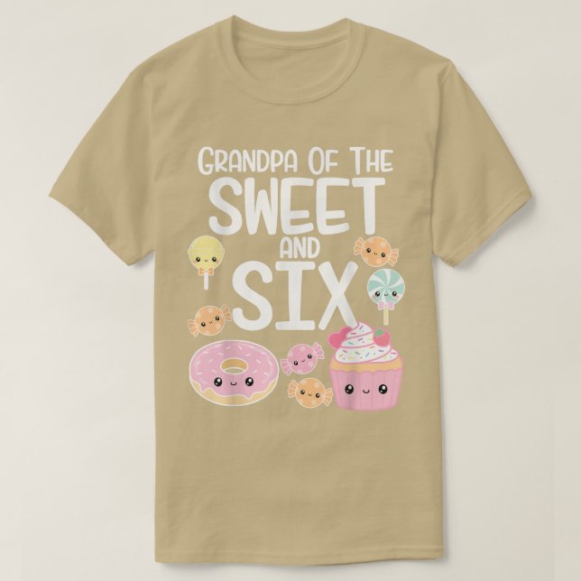 Farmor från godiset och si-godiset, tema Birthday  T Shirt (Design framsida)
