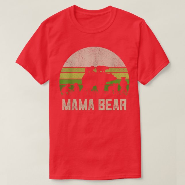 Farmor från morfar, 6 Unge Mamma Bear VI T Shirt (Design framsida)