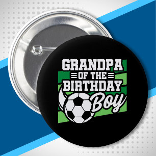 Farmor från sommardag - Boys Soccer Birthday Knapp