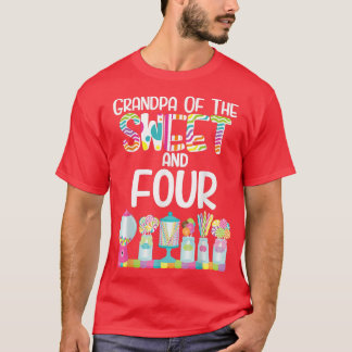 Farmor från sötingen och fyra kandisamer från föde t shirt