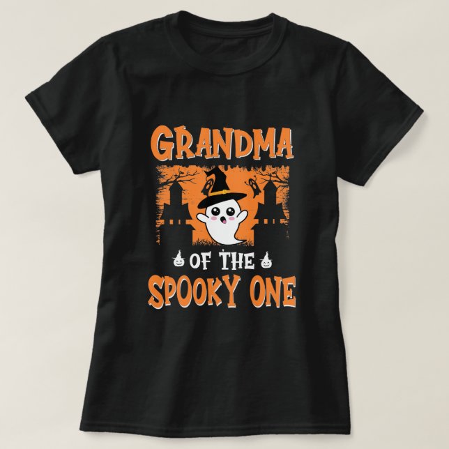 Farmor från "Spooky One", 1:a födelsedagen Hallowe T Shirt (Design framsida)