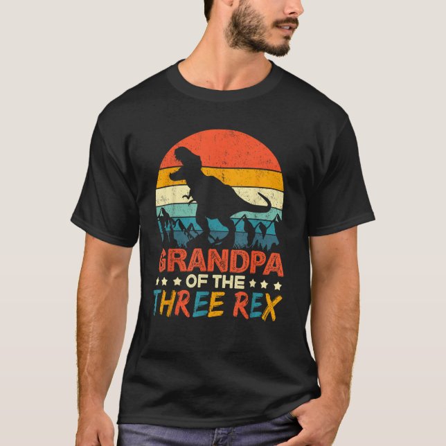 Farmor från tredje födelsedag av Rex T rex Shirt (Framsida)