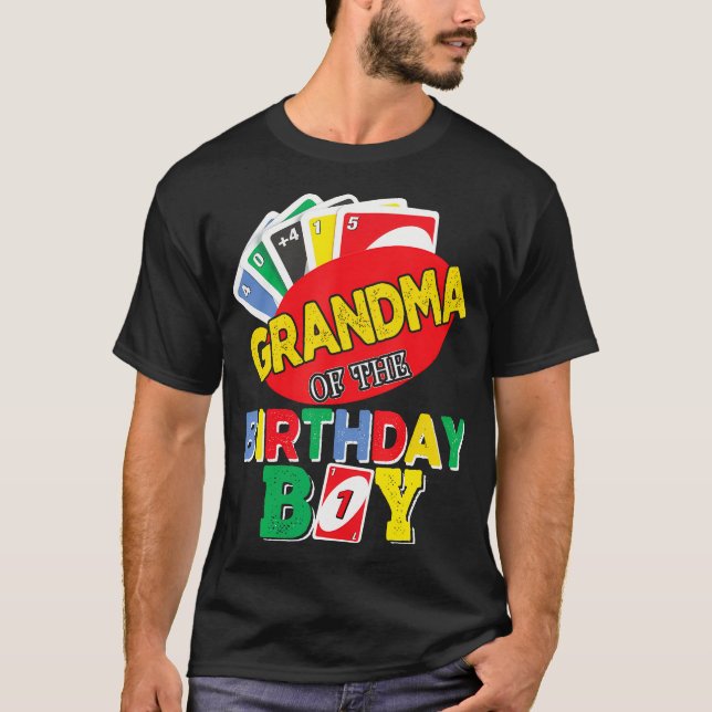 Farmor från Uno Birthday Boy Uno, födelsedagspojke T Shirt (Framsida)