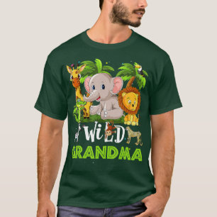 Farmor från Vilden Zoo Birthday Safari Jungle Ani T Shirt