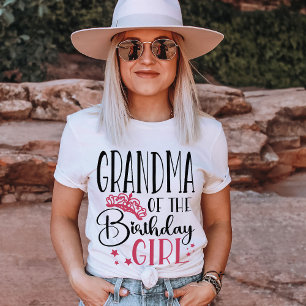 Farmor i Birthday Girl Anpassningsbar Family T Shirt