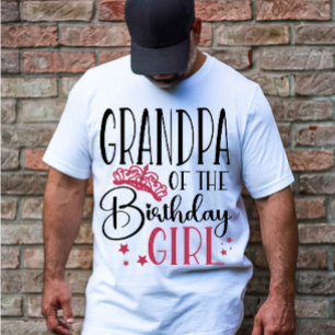 Farmor i Birthday Girl Anpassningsbar Family T Shirt
