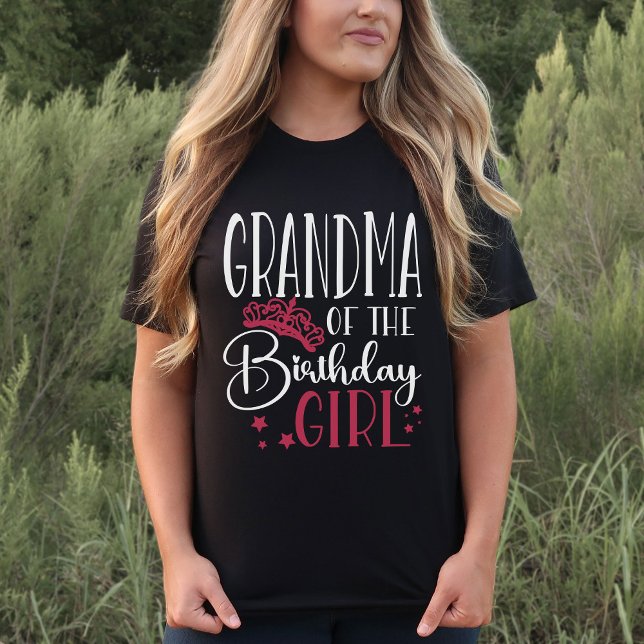 Farmor i Birthday Girl Anpassningsbar Family T Shirt (Skapare uppladdad)