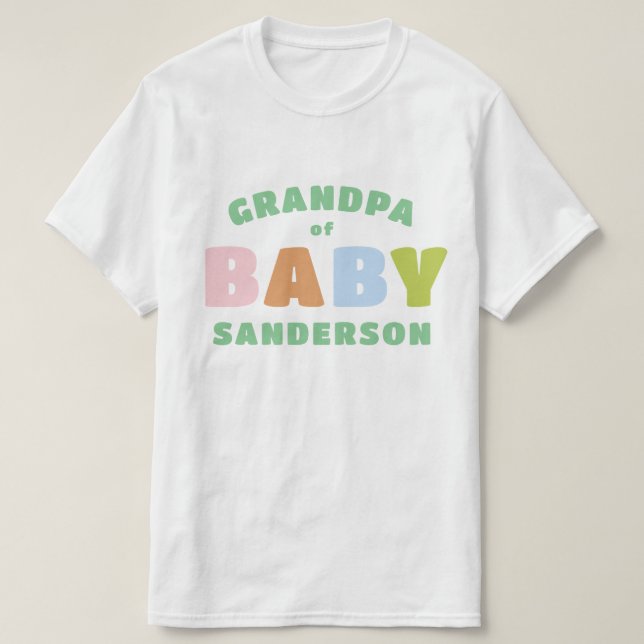 Farmor med eget namn och Roligt T Shirt (Design framsida)