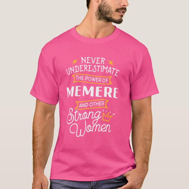 Farmor Memere Graphic Gift Idea har en fantastisk  T Shirt (Framsida)