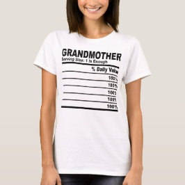 Farmor Näringsfenomen Personlig Kvinnor T Shirt