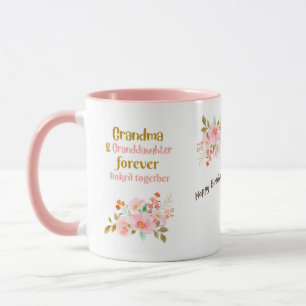 Farmor- och mordotterbarn, länkade till varandra mugg