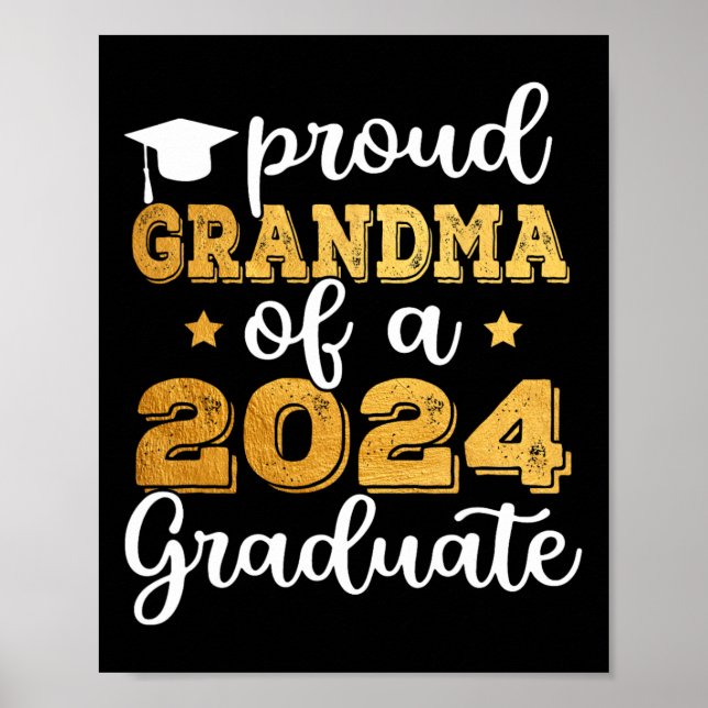 Farmor på 2024 Student Cl på 2024 Studenten 2 Poster (Framsidan)