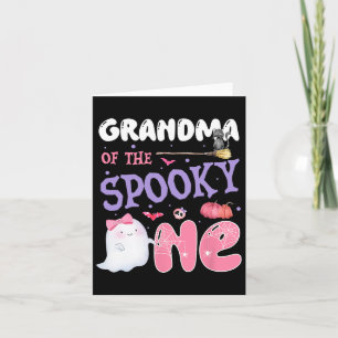 Farmor på talokyn 1:a födelsedagen Halloween P Kort