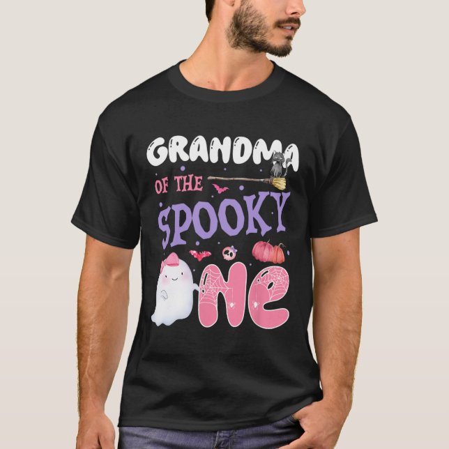 Farmor på talokyn 1:a födelsedagen Halloween P T Shirt (Framsida)