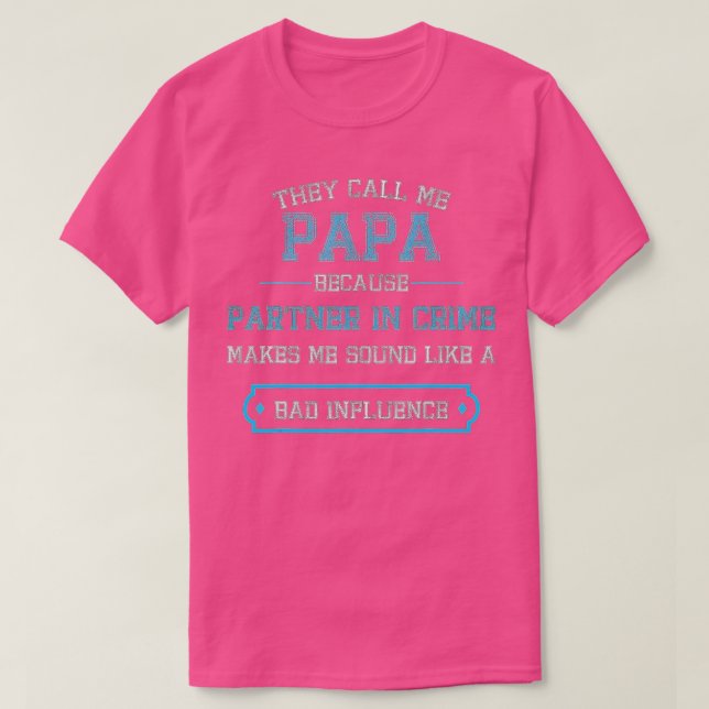 Farmor Pappa partner i brott (1) T Shirt (Design framsida)