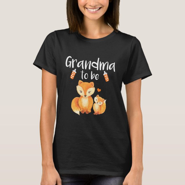 Farmor som ska vara dimma, babyskor, matskogshöns  t shirt (Framsida)
