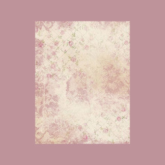 Farmormors Shabby chic-skrapbok - Quilt-Blommigt P