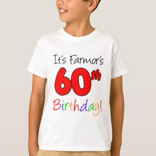 Farmors 60th farmor för födelsedagsvensk t shirt