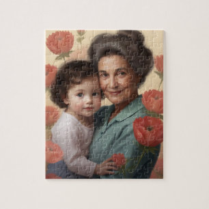 Farmors Kembrace - mormor och barn Pussel