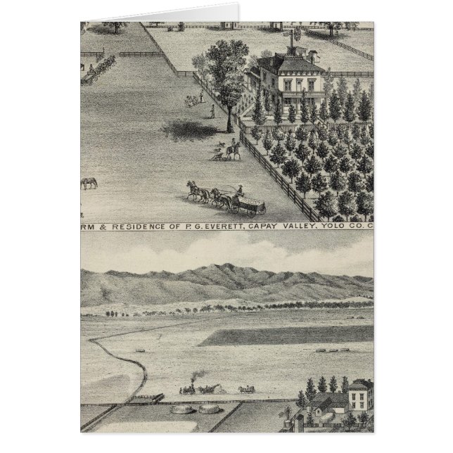 Farms, Capay Valley, Madison Hälsningskort (Framsidan)