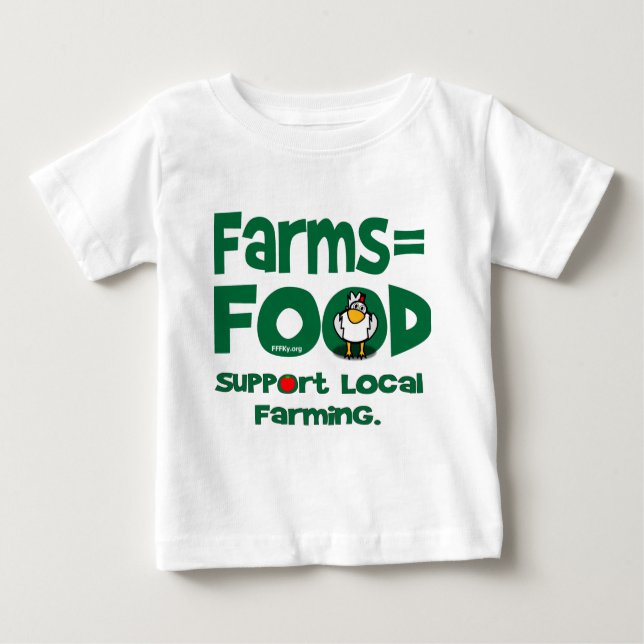Farms=Food T-shirt (Framsida)