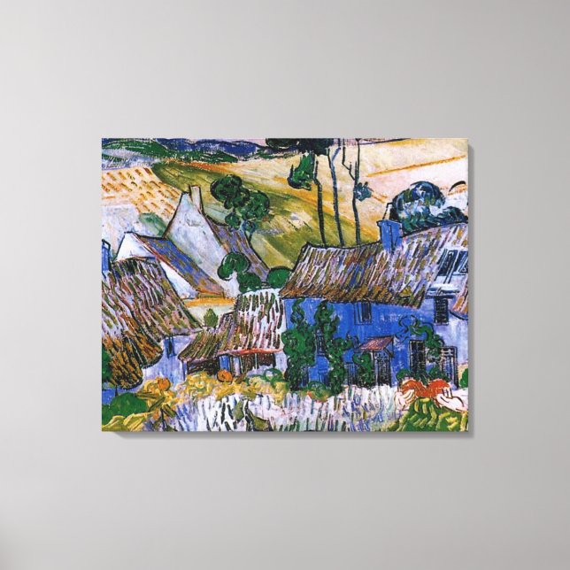 Farms nära Auvers av Vincent van Gogh Canvastryck (Framsida)