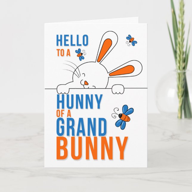Farmson Hej till Hunny i Grand Bunny Kort (Framsida)