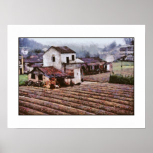 Farmstead Farm Landcape Land Garden Poster