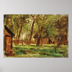 Farmstead under träd poster