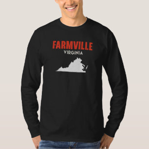 Farmville Virginia USA Delstat Amerika Resa Jungfr T Shirt