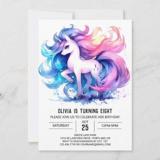 Farmyard Anpassningsbar Horse Birthday Inbjudningar (Framsida)