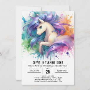 Farmyard Children Horse Birthday Inbjudningar