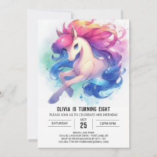 Farmyard Editable Horse Birthday Inbjudningar