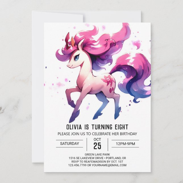 Farmyard Kids Horse Birthday Inbjudningar (Framsida)