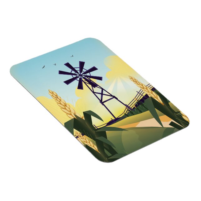 Farmyard och kvarn magnet (Högersidan)