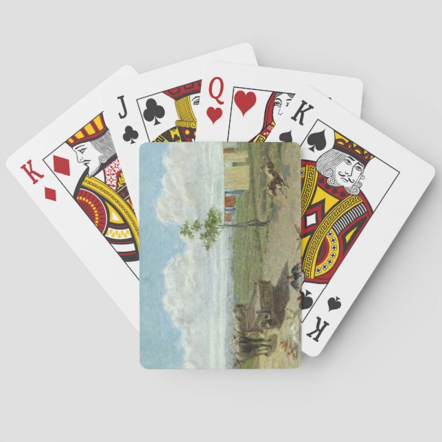 Farmyard (olja på canvas) casinokort (Baksidan)