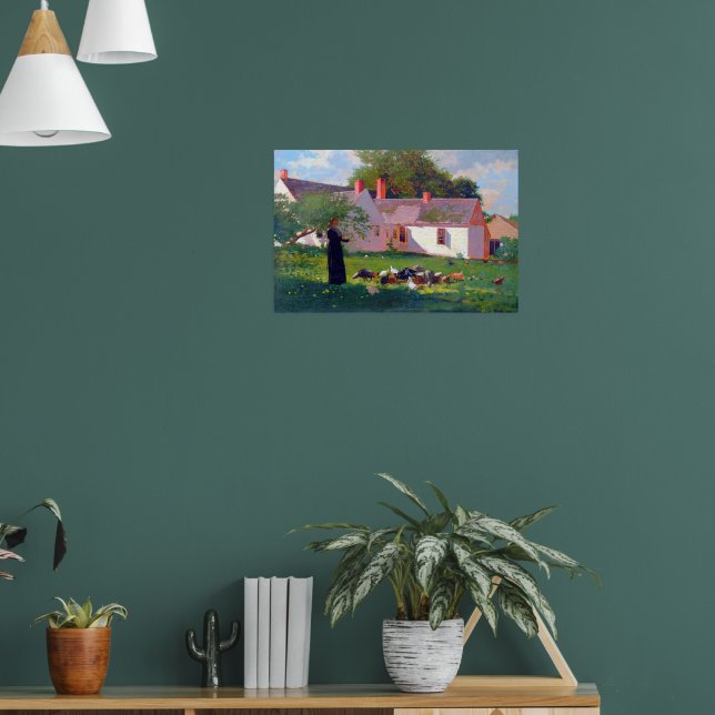 Farmyard Scene Winslow Homer 1872 Poster (Vardagsrum 1)