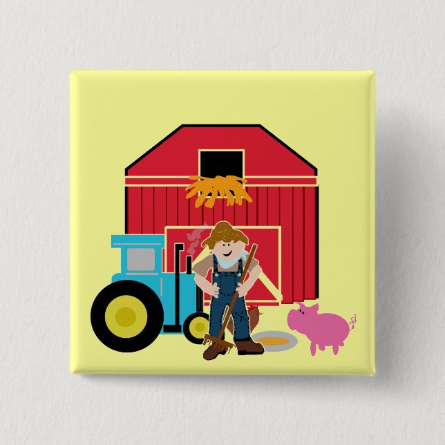 FarmyardTshirts och gåvor Knapp (Framsida)