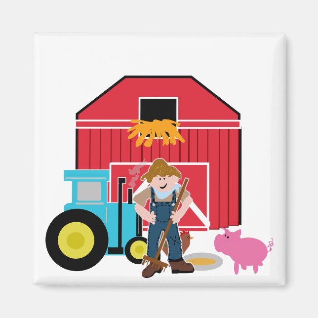 FarmyardTshirts och gåvor Magnet (Framsidan)