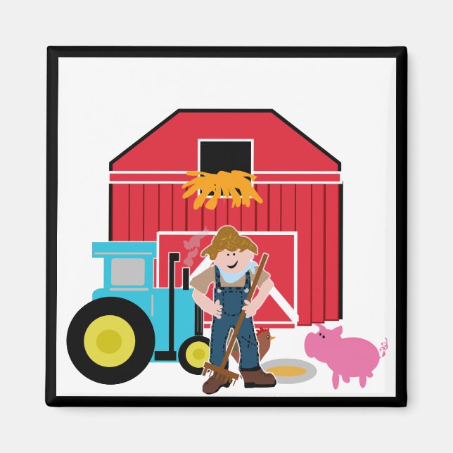 FarmyardTshirts och gåvor Magnet (Framsidan)