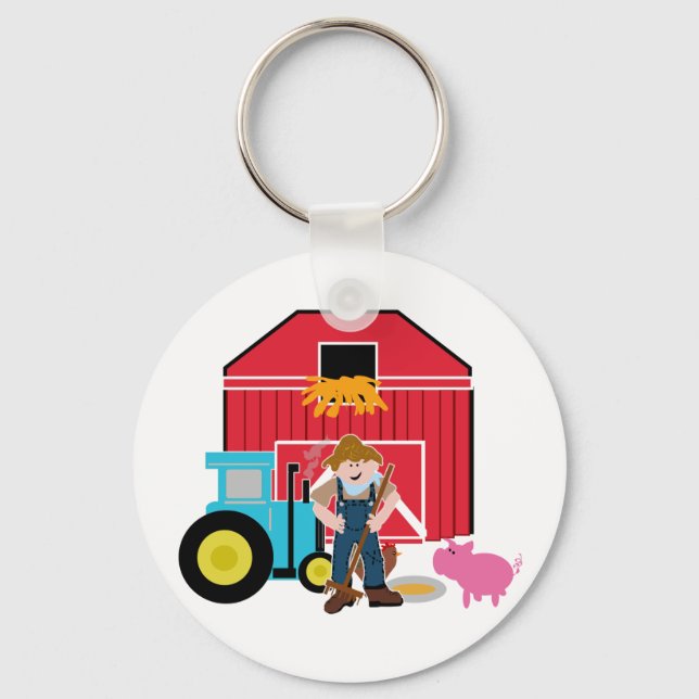 FarmyardTshirts och gåvor Nyckelring (Framsida)
