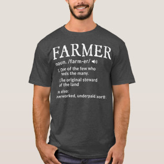 Farner Definition Funny Farmer Farming Manar T Shirt