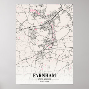 Farnham - Förenade kungariket Neapolitan City Kart Poster