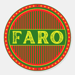 Faro City Pride Emblem – Portugisisk identitet Runt Klistermärke