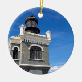 Faro fyr julgransprydnad keramik