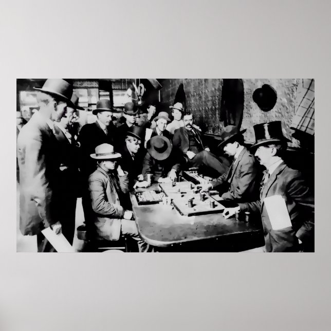 FARO GAME ORIENT SALOON C. 1900 - ARIZONA POSTER (Framsidan)