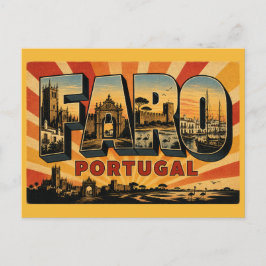 Faro Portugal Katedral Vykort
